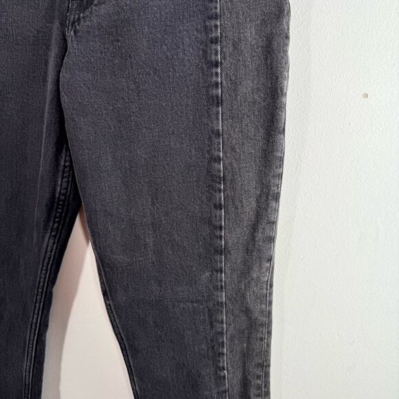 Abercrombie & Fitch The Mom High Rise Slim Leg Black Front Seam 00 Curve Love - Picture 5 of 9
